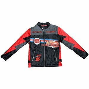 Disney Lightning McQueen Kids Faux Leather‎ Racing Jacket - 7/8